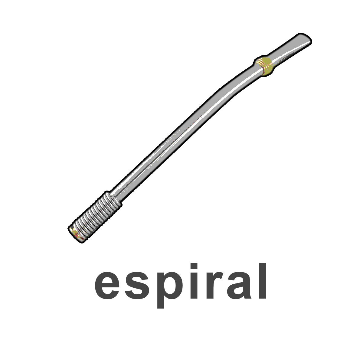 bombilla espiral para yerba mate