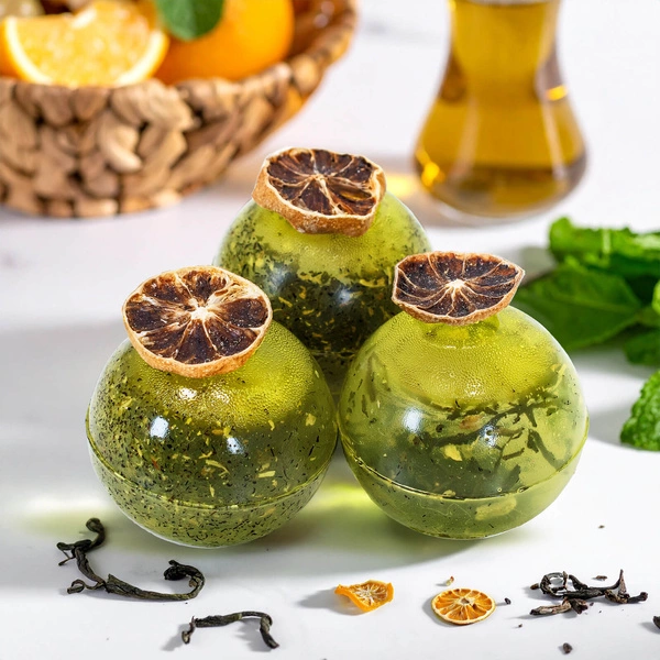 Las bolas de té de isomalt como elegante idea para regalo