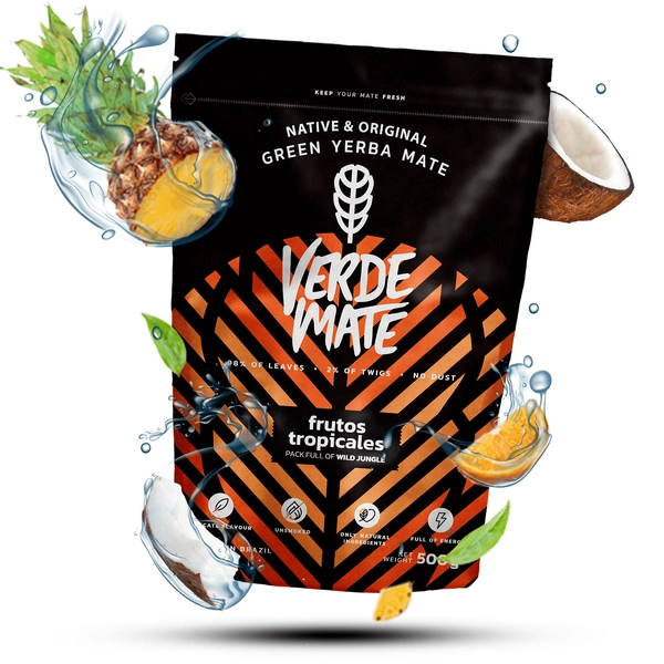 Verde Mate Verde con frutas tropicales