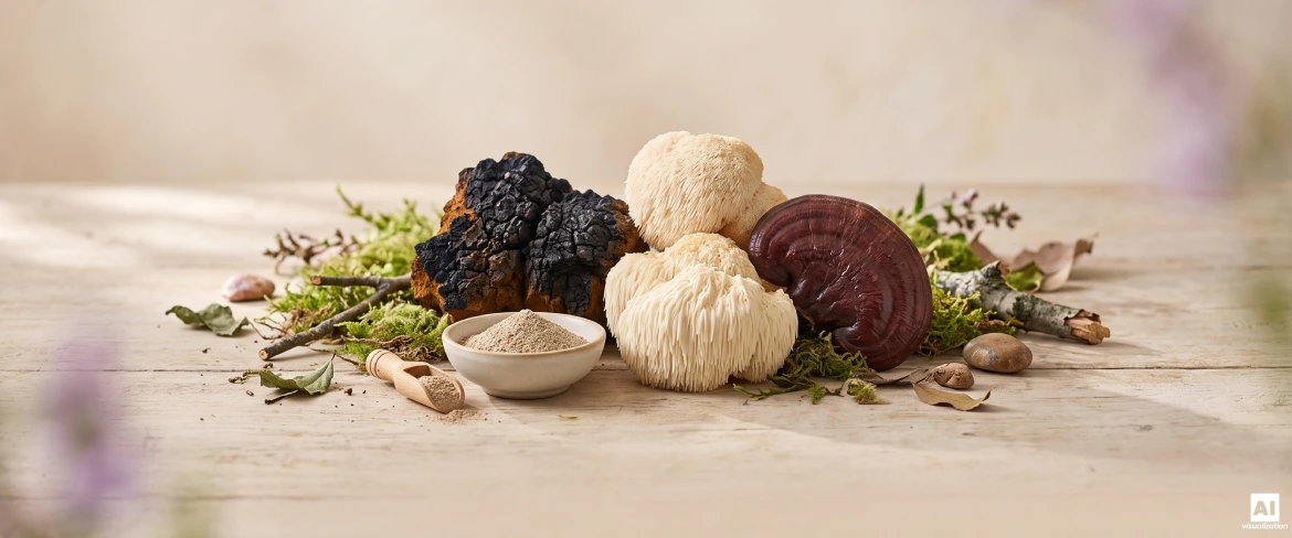 El chaga, la melena de león y el reishi son ejemplos de setas funcionales.