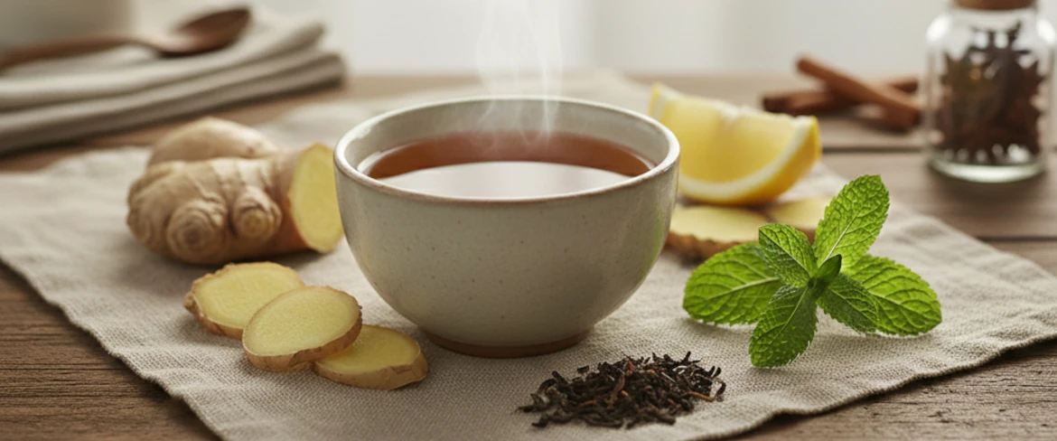 Té negro para el estómago y los intestinos: favorece la digestión.