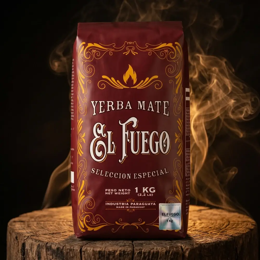 Novedad: El Fuego Elaborada 1 kg: la yerba mate paraguaya más fuerte en envase de papel