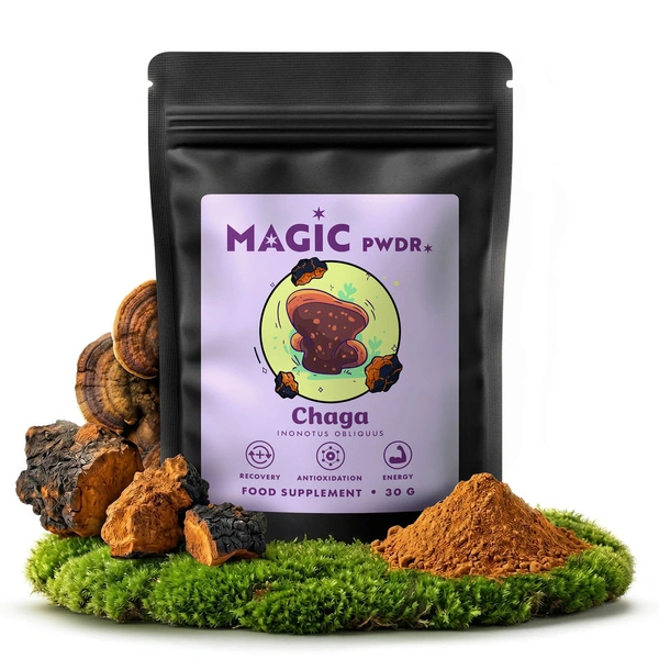 Magic Pwdr chaga mushroom suplemento