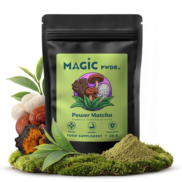 Magic Pwdr Power Matcha mezcla de setas