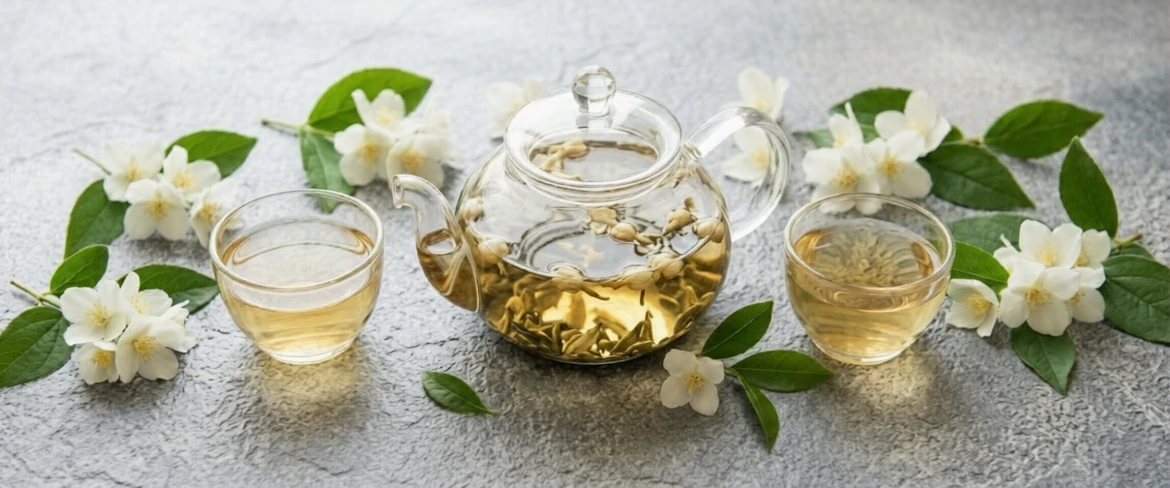 Té verde de jazmín: una infusión aromática en una taza