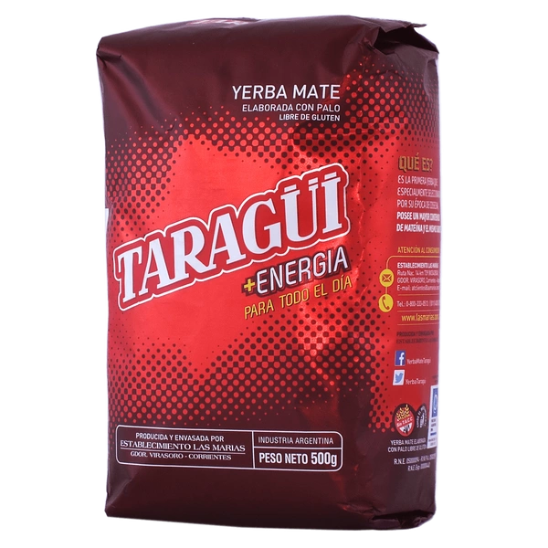 Yerba mate clásica para un plus de energía: Taragui Energía.