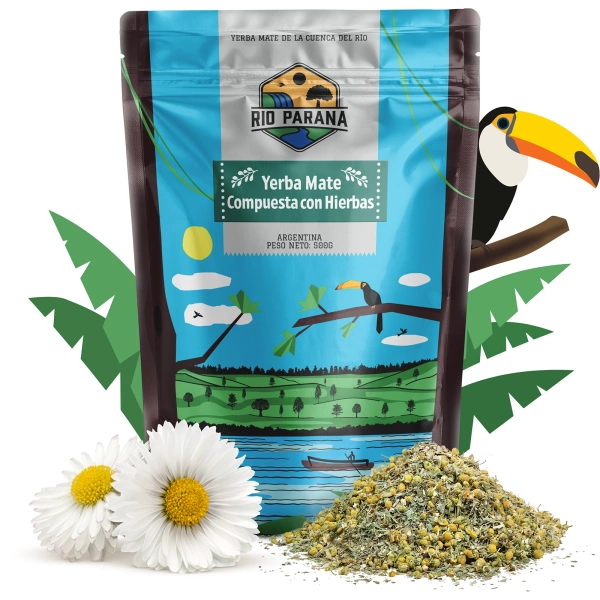 Rio Paraná: mezcla de hierbas con yerba mate y hierba luisa