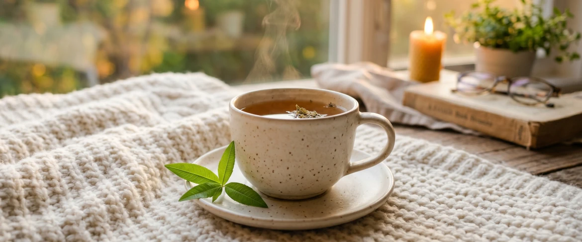 Té relajante de hierba luisa.