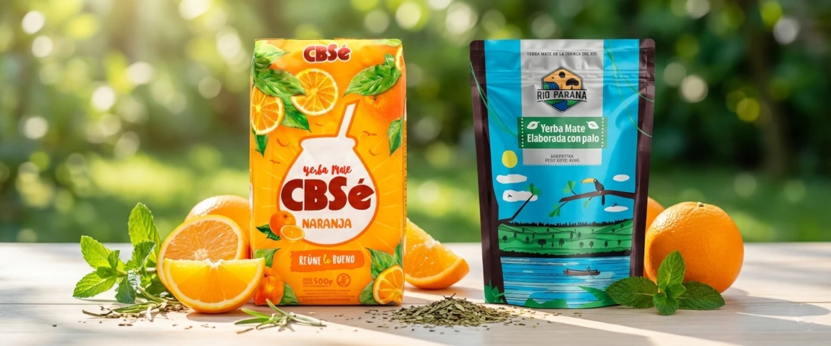 Variedades modernas de yerba mate de Argentina: mezclas aromatizadas y de hierbas