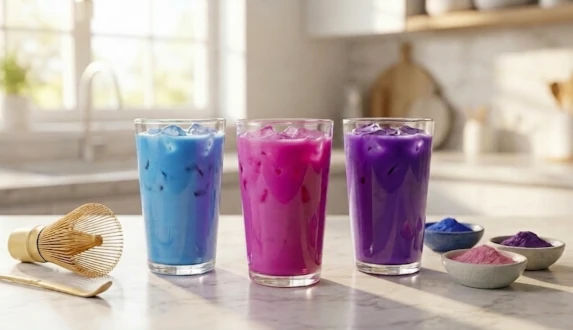 Matcha de colores: ¿es siquiera matcha? Echa un vistazo a las versiones azul, rosa y morada