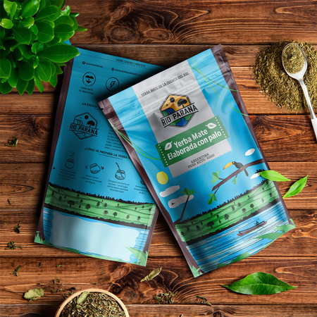 Juego de Yerba Mate Rio Parana Energia Elaborada 2x500g + accesorios