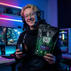 Set de Yerba Mate Verde Mate Game On 400g 0,4kg Calabaza + Bombilla