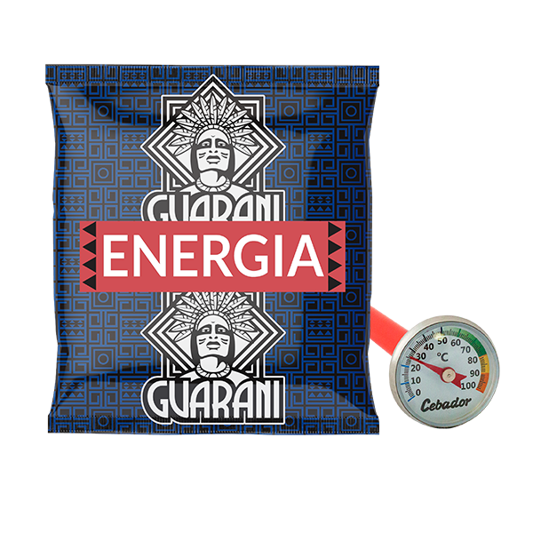 Termometro analógico + muestra de yerba mate 50 g
