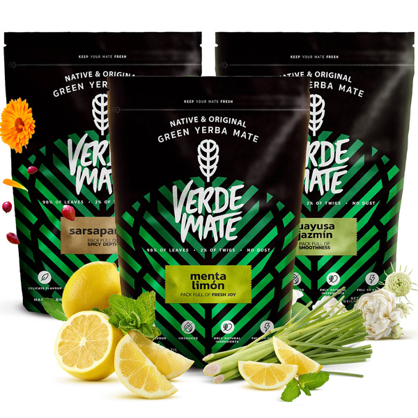 Zestaw Yerba Verde Mate Green 3x500g