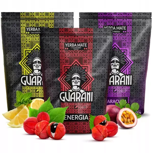 Yerba Mate Guarani 3 x 500 g - varios sabores 