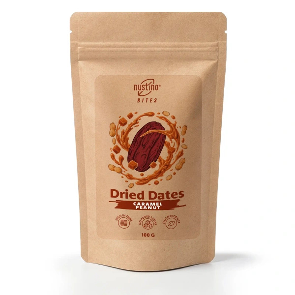 Nustino Bites – Dátiles Secos – Caramel Peanut 100 g
