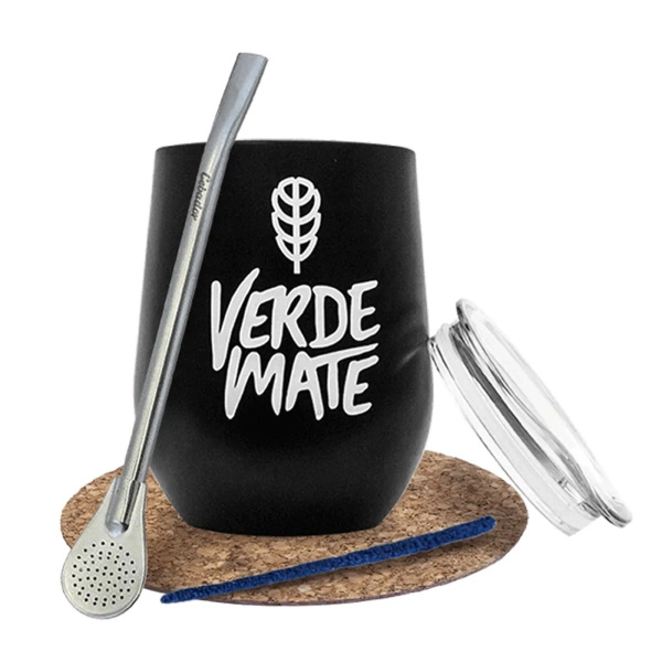 Set de Accesorios para Yerba Mate: taza térmica TermoLid + bombilla