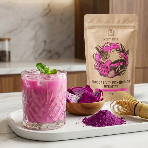Mary Rose – Pink Matcha Alternative – Fruta del dragón (en polvo) 100 g