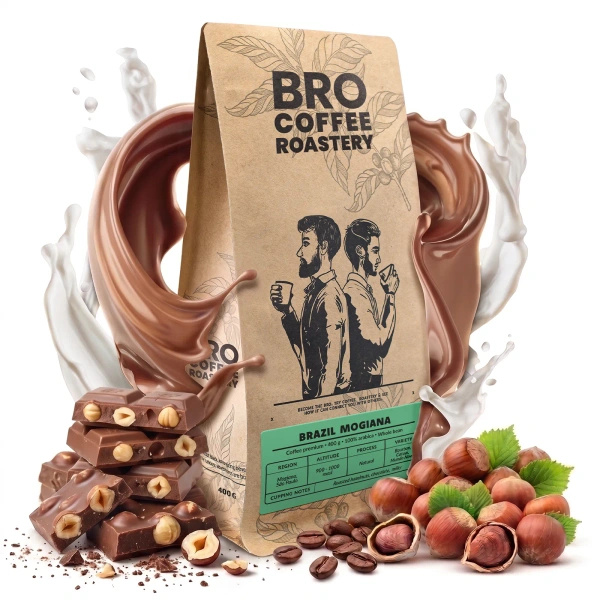Bro Coffee Roastery – Café arábica en grano Brazil Mogiana Premium 400 g