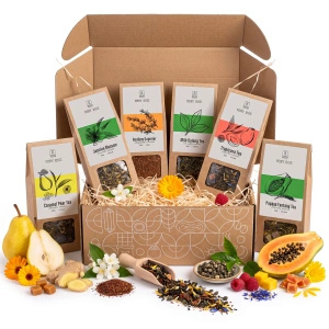 Set de regalo de tés a granel Mary Rose: sabores variados 6x50g