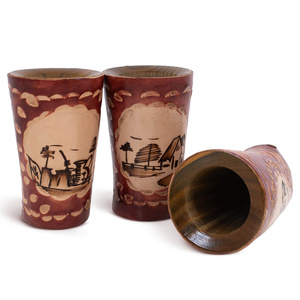 Guampa de palo santo - decorada 200 ml 