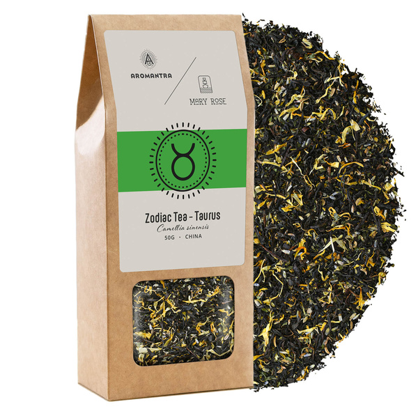 Set para Tauro: té del zodíaco + piedra mágica