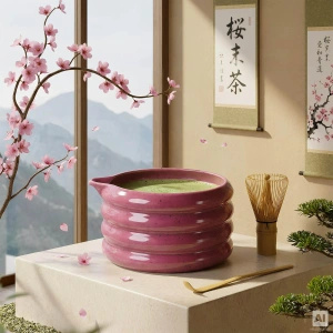 Set de regalo para Matcha Latte colorido: Matcha + Pink Matcha + accesorios