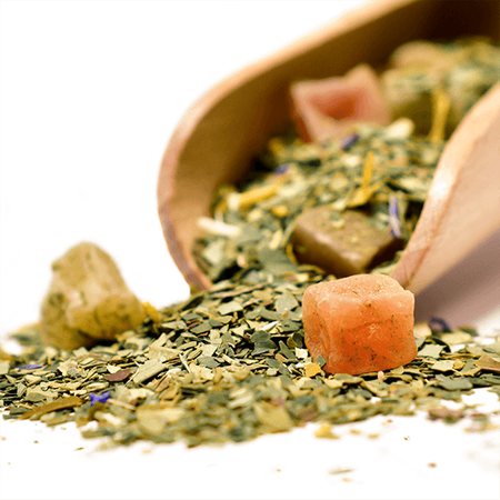 Yerbera – Lata metálica + Verde Mate Green Más IQ Tropical 0,5 kg