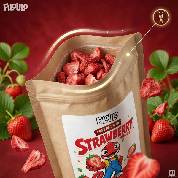 FiloLilo – Fresas liofilizadas (en rodajas) 100 g
