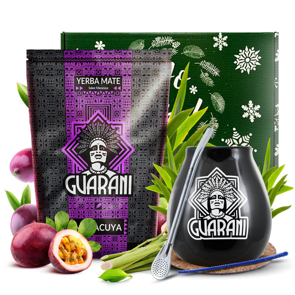 Set de regalo de Yerba Mate Guarani Maracuya 0,5kg