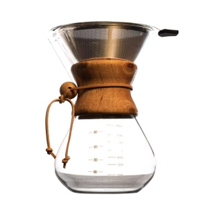 Cafetera estilo Chemex de 800 ml + filtro reutilizable