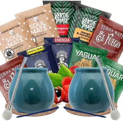 Set 500g Yerba Mate 10 x 50g para dos
