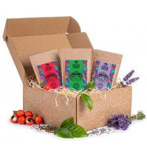 Set de regalo Guayusa Pachamama: Pure + Lavanda + Energia 3x100g