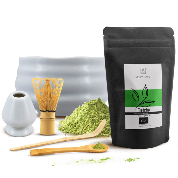 Set PREMIUM para preparar té matcha: matcha BIO japonesa 30g + accesorios