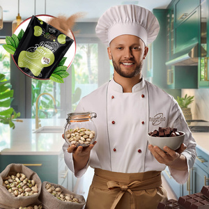 Nustino – Mantequilla de cacahuete en polvo – Pistachio & Chocolate (sin azúcar añadido) 400 g