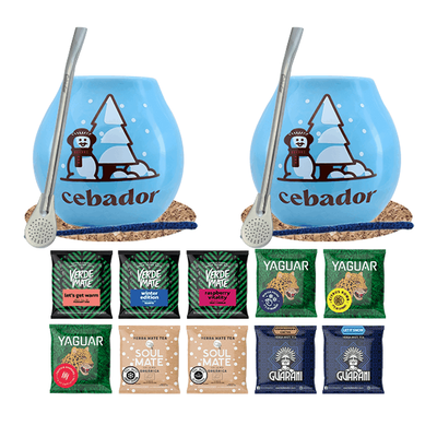 Yerba mate set de invierno para pareja 10 x 50g