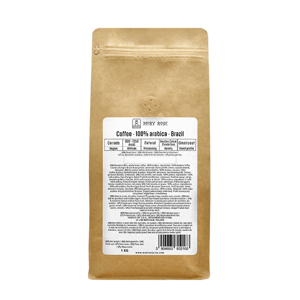 Mary Rose -  café arábica en grano Brazil Cerrado premium 1 kg