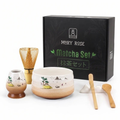 Set de regalo: accesorios para preparar té matcha