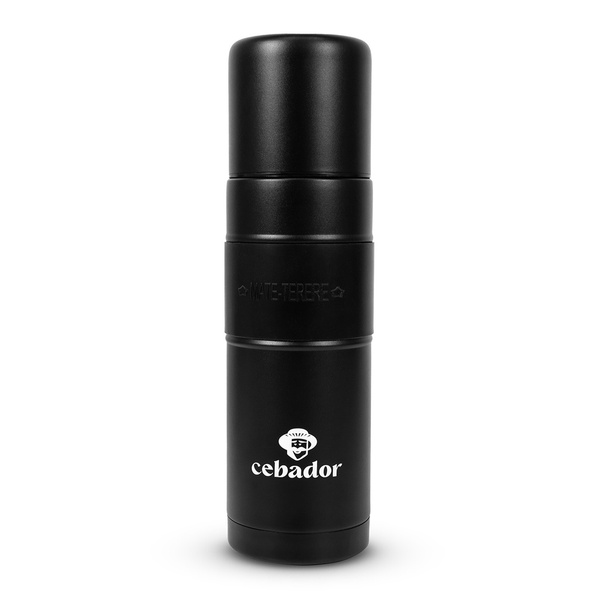 Yerbomos XL ALL IN ONE - 750 ml - Mate, termo y bombilla en uno (negro)