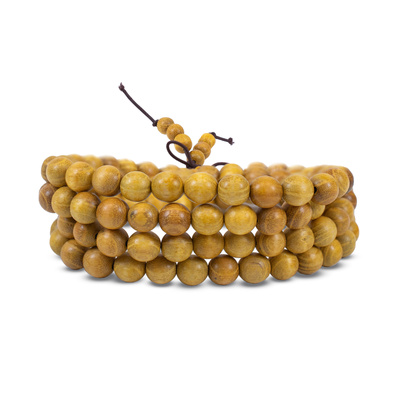 Pulsera Mala de madera de sándalo (108 cuentas)