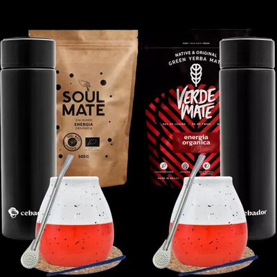 Set de Yerba Mate para dos + Termo