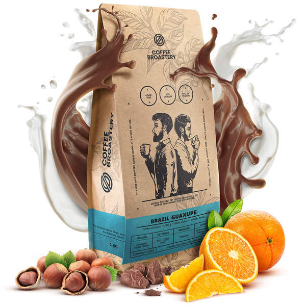 Set de regalo Bro Coffee Roastery: café Brazil Guaxupe + caramelos de leche con sabor a café + taza