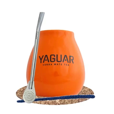 Yerba Mate Set de Accesorios: Calabaza + Bombilla