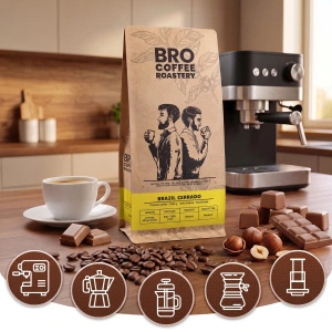 Set de Bro Coffee Roastery Brazil Samba + Brazil Cerrado 2x1kg (2kg)