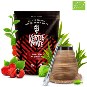 Set de Yerba Mate Verde Mate 400g 0,4kg Calabaza + Bombilla