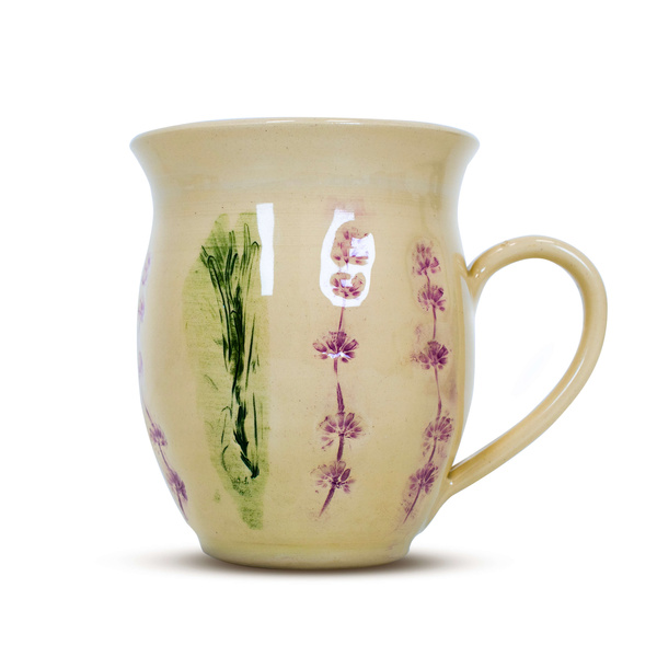 Taza de cerámica Flora Rosa 350 ml – Serie Crater