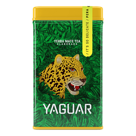 Yerbera – lata Yaguar Pera 0,5kg