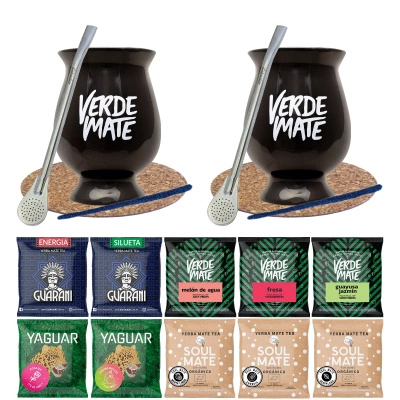 Set de Yerba Mate Calabaza + Bombilla