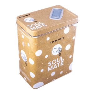Yerbera – Lata metálica + Soul Mate Orgánica Energia 0,5 kg
