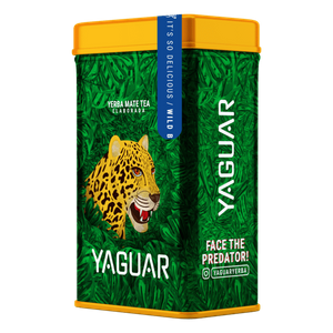 Yerbera – lata con Yaguar Wild Berries 0,5 kg